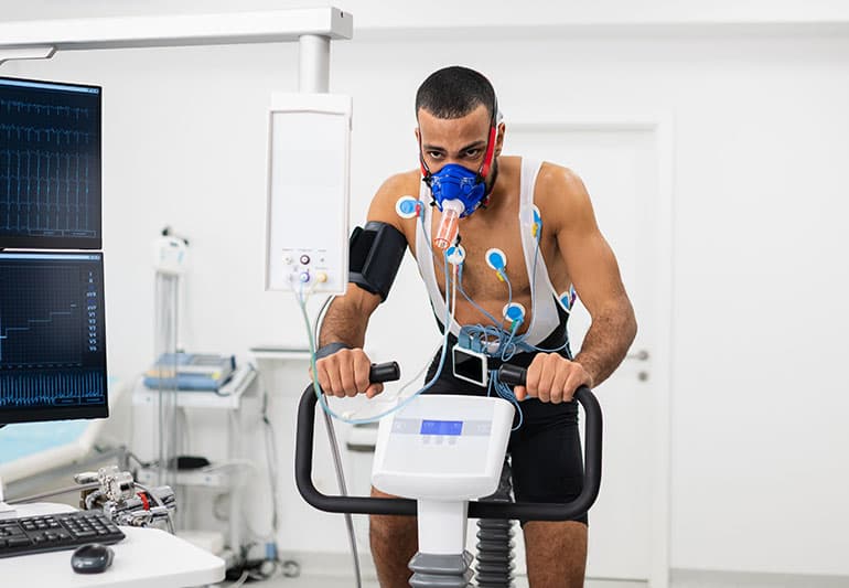 Exercise test device